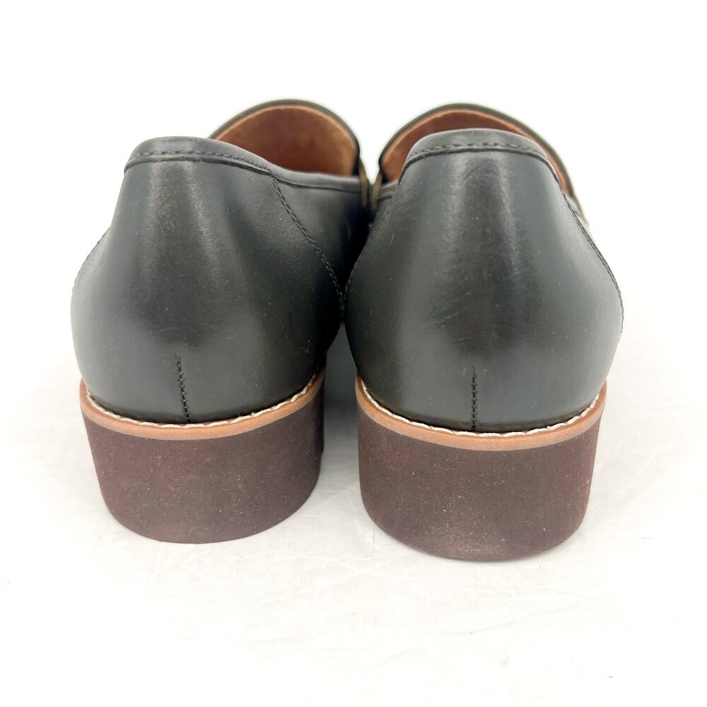 Vionic Womens Cheryl ll Loafers US 8.5 M EU 39 Dark Olive Green Leather NWOB - Picture 10 of 12